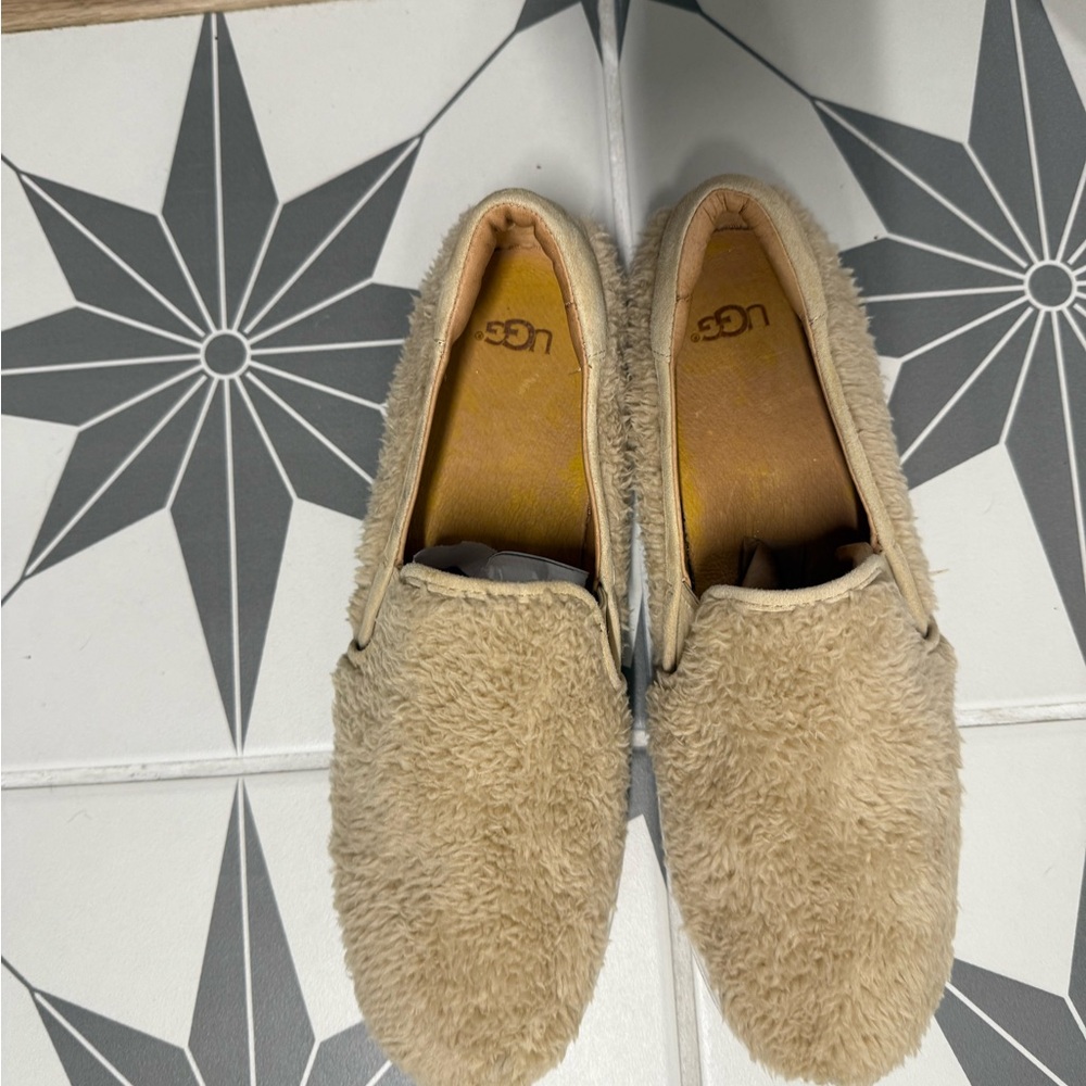 UGG Women's Tan Furry Sneakers